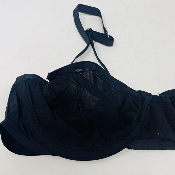 Aerie Smoothez Womens 34B Microfiber Full Coverage Underwire Bra in Black 392 - Picture 2 of 9